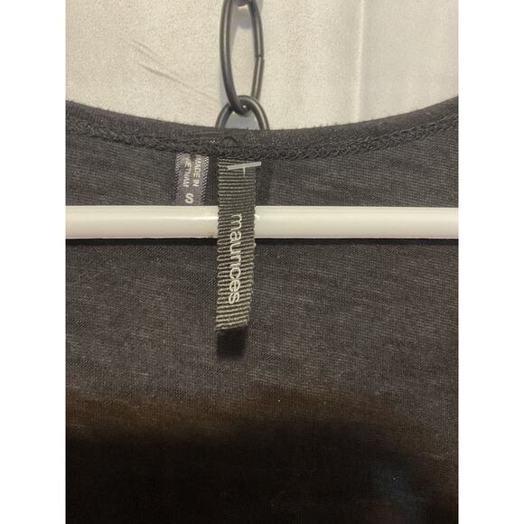 Maurice’s Size Small Sleeveless Shell Tank Beige Black - Picture 5 of 7